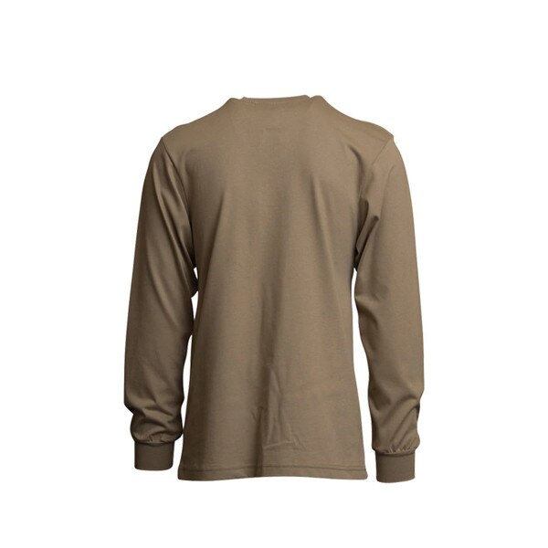LAPCO 7 oz FR Henley Long Sleeve Shirt in Khaki